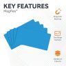 MagFlex® 140 x 80 x 0.85mm Flexible Magnetic Sheet - Gloss Dry-Wipe Surface