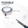 FerroFlex® 20mm Wide Ferrous Strip - 3M™ Self-Adhesive / Gloss White