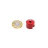 19.1mm dia x 12.7mm thick Alnico Button Magnet c/w 4.8mm dia central hole - 1.9kg Pull