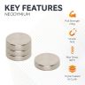 20mm dia x 5mm thick N42 Neodymium Magnet - 7.3kg Pull