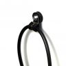 18mm dia x 6mm high Rubber Coated Cable Holding Magnet With 6mm Rubber Clamp - 1.6kg Pull