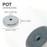 40mm dia x 8mm thick x 5mm c/sink Ferrite Y30BH Pot Magnet - 11kg Pull