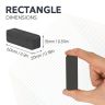60 x 20 x 15mm thick Y30BH Ferrite Magnet - 4.8kg Pull