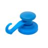 43mm dia Rubber Coated Neodymium Magnet with Swivel Hook - 2kg Pull