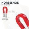 Traditional Alnico Horseshoe Magnet - 1kg Pull (75 x 39 x 8mm)