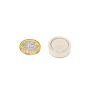 20mm dia x 7mm thick N42 Neodymium Glue In Pot Magnet - 11.2kg Pull