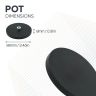 88mm dia x 8mm high Rubber Coated POS Magnet c/w M8 Boss Thread - 45kg Pull