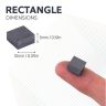 10 x 10 x 5mm thick Y10 Ferrite Magnet - 0.1kg Pull