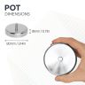 80mm dia x 18mm thick Ferrite Pot Magnet with M10 External Thread - 57kg Pull