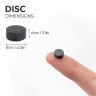 8mm dia x 4mm thick Y10 Ferrite Magnets - 0.048kg Pull