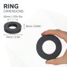 74mm O.D x 40mm I.D x 15mm thick Y30BH Ferrite Ring Magnet - 7kg Pull