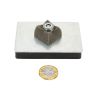 79 x 53 x 12mm thick x M6 thread Rubber Coated Mag Pad - 10kg Pull