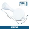 SCREWD 400mm Bathroom Suction Cup Shower and Bath Aid Handle