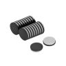 20mm dia x 3mm thick Y10 Ferrite Magnet With Self Adhesive Foam - 0.6kg Pull