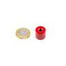 17.5mm dia x 16mm thick Alnico 5 Deep Pot Magnet c/w M6 threaded hole - 2.5kg Pull