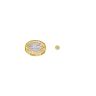 6mm dia x 1.5mm thick Gold Plated Therapy Magnets - Dimple On North Face - 0.58kg Pull