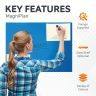 MagniPlan 900mm x 600mm Coloured Magnetic Glass Wipe Boards