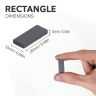 25 x 10 x 3mm thick Y30BH Ferrite Magnet - 0.4kg Pull