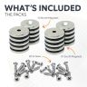 20mm dia x 3mm thick North & South Neodymium Countersunk Magnets & Screws Pack