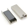 69 x 27 x 11.8mm thick (x 5mm hole) Ferrite Channel Magnet - 10kg Pull