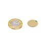 Adhesive 15mm dia x 0.5mm thick N42 Neodymium Magnet - 0.28kg Pull