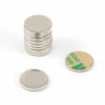 20mm dia x 2mm thick Nickel Plated Mild Steel Disc with 3M™ Self-Adhesive