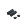 12mm O.D. x 3mm I.D. x 3.3mm thick Y10 Ferrite Magnets - 0.1kg Pull