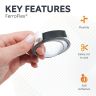 FerroFlex® 12.5mm Wide Ferrous Strip - 3M™ Self-Adhesive / Gloss White