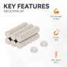 3mm dia x 1.5mm thick N35 Neodymium Magnet - 0.18kg Pull