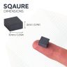 10 x 10 x 5mm thick Isotropic Y30 Ferrite Magnet - 0.08kg Pull