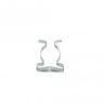 43mm dia x 6mm high Rubber Coated Cable Holding Magnet With 25.4mm Terry Spring Clip - 8kg Pull