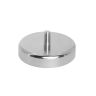 80mm dia x 18mm thick Ferrite Pot Magnet with M10 External Thread - 57kg Pull