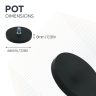 66mm dia x 8mm thick Rubber Coated POS Magnet c/w M8 x 15mm External Thread