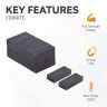 25 x 10 x 5.1mm thick Y10 Ferrite Magnets - 0.52kg Pull