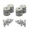 20mm dia x 3mm thick North & South Neodymium Countersunk Magnets & Screws Pack