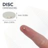 2mm dia x 1mm thick N42 Neodymium Magnet - 0.11kg Pull