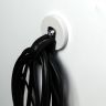43mm dia x 6mm high Rubber Coated Cable Holding Magnet With 22mm Rubber Clamp - 8kg Pull