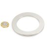 90mm O.D x 64mm I.D x 5mm thick N42 Neodymium Magnet - 16.3kg Pull