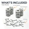 20mm dia x 5mm thick North & South Neodymium Countersunk Magnets & Screws Pack