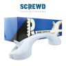 SCREWD 400mm Bathroom Suction Cup Shower and Bath Aid Handle