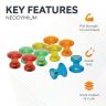 Traditional Magnetic Map Pin Magnets (16mm dia x 15mm tall)