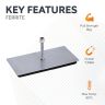 104 x 53 x 8mm thick Rubber Coated Mag Pad - 8kg Pull