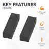 70 x 20 x 15mm thick Y30BH Ferrite Magnet - 4.6kg Pull