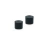 28mm dia x 43mm thick TPR Coated N42 Neodymium Magnet - North Pole Marked - 16.7kg Pull