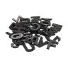 Fun with Magnets 108 Uppercase Magnetic Foam Letters + Punctuation (Black)