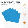 MagFlex® 75 x 75 x 0.85mm Scrumboard Magnet - Gloss Dry-Wipe Surface