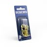 SCREWD 25mm Brass Plated Cup Hook Kit (4 Packs of 8)