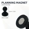 Large Acrylic Push Pin Magnet (21mm dia x 26mm tall)