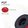 100mm dia x 15mm thick Ferrite Limpet Pot Magnet c/w M6 threaded hole - 55kg Pull