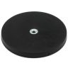 88mm dia x 8mm high Rubber Coated POS Magnet c/w M6 Boss Thread (Flush x 6mm deep) - 42kg Pull